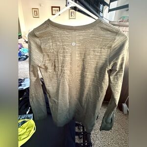 lululemon athletica Olive Green Blouse